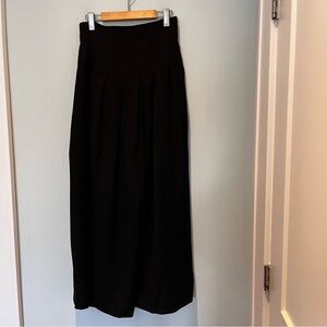 Vintage wide leg 100% wool high waisted pleated pants